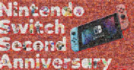 nintendo switch 2nd anniversary by mosaicgames