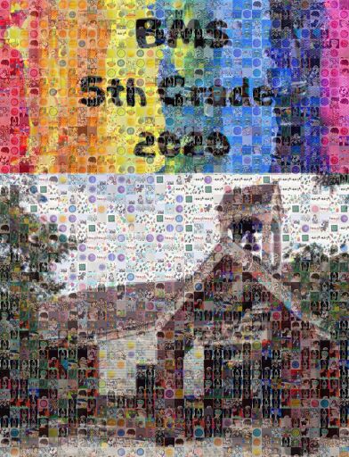 BMS 5th Grade 2020 Photo Mosaic  by mlagasse