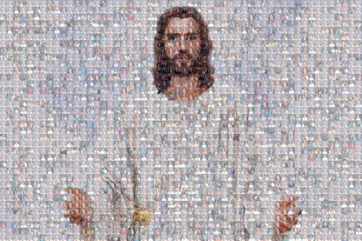 HUMC Jesus Mosaic by loriamic