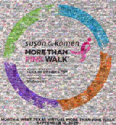 2020 SGKNWTX MORE THAN PINK Walk Mission Mosiac by mfhoover