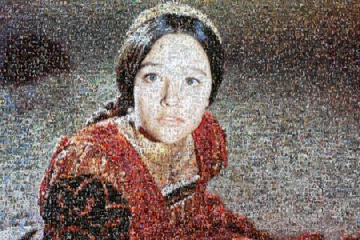 Olivia Hussey Birthday Mosaic II by cmoralesiii