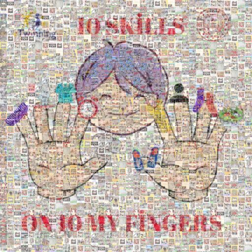 10 SKİLLLS ON 10 MY FİNGERS PROJECT LOGO by damlacosar07