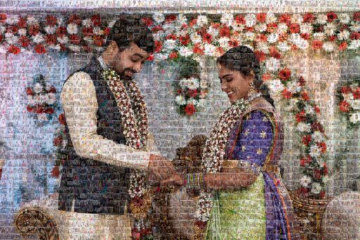 Shashank Meghana -Mosaic photo by karthikeya