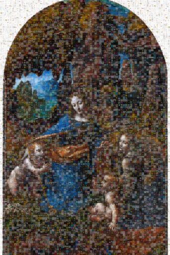 La Vergine delle Rocce, Francesca Santamato by francescasantamato