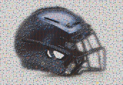 Football Helmet White by masonjjj