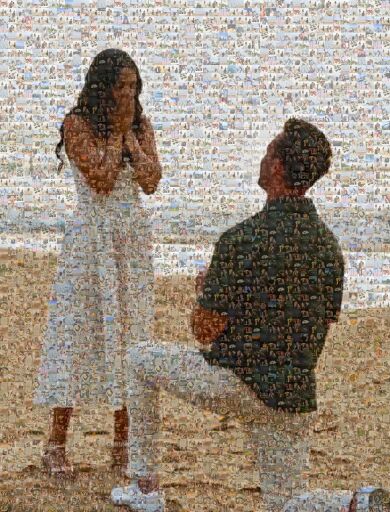 Man Kneeling Beach Copy by adoebler