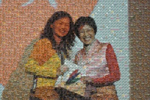 Two Women Standing by yating