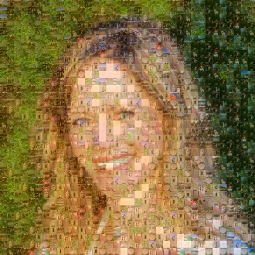 Self mosaic portrait  by poojadharamshi