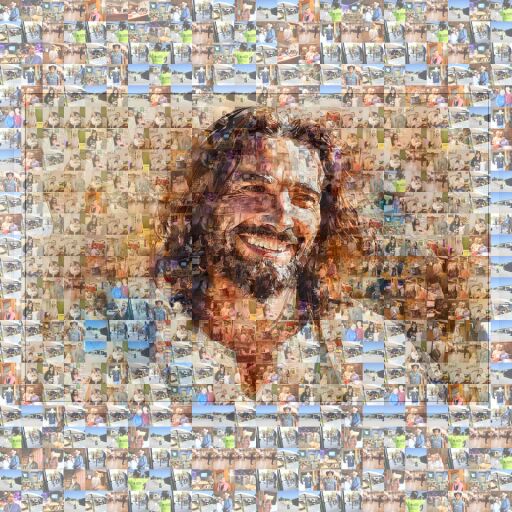 Smiling Portrait of Jesus by georgiam