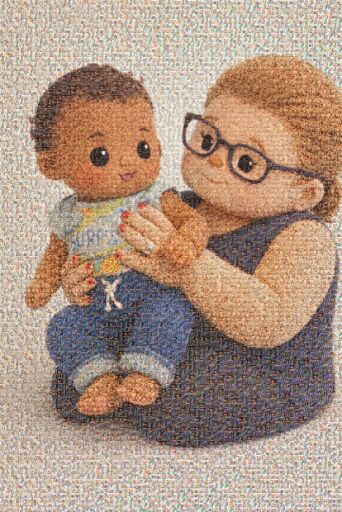 Cozy Felt Family Portrait by zaynadegaia