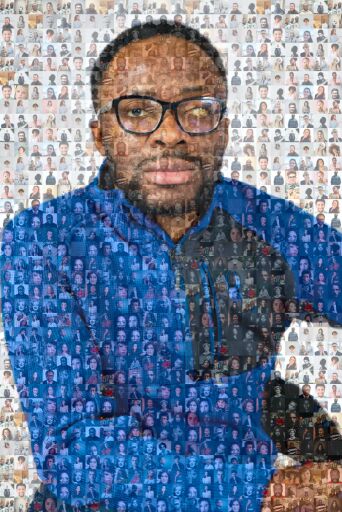 Blue Layered Portrait by damoye