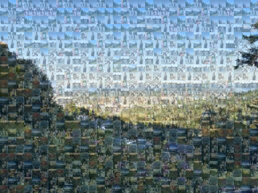 Cityscape Over Rolling Hills by exdw1n